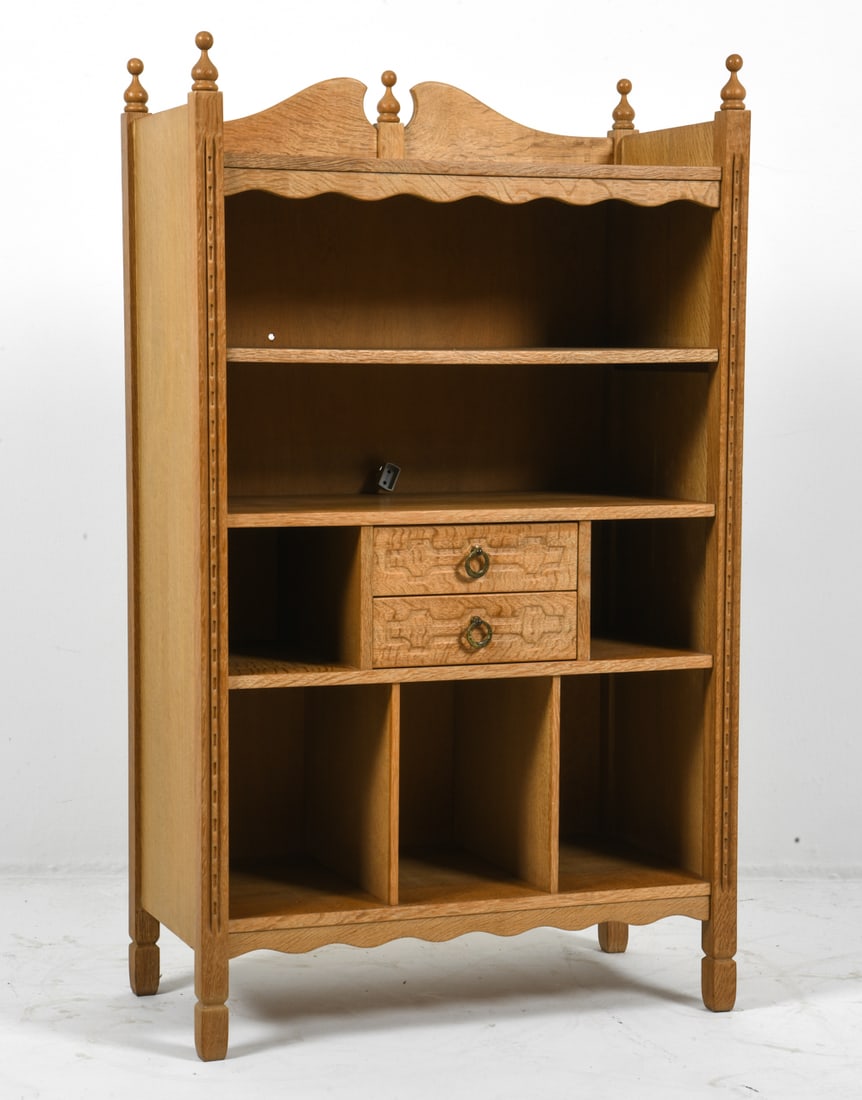 SCANDINAVIAN OAK BOOKCASE C. 1970S (1 of 14)