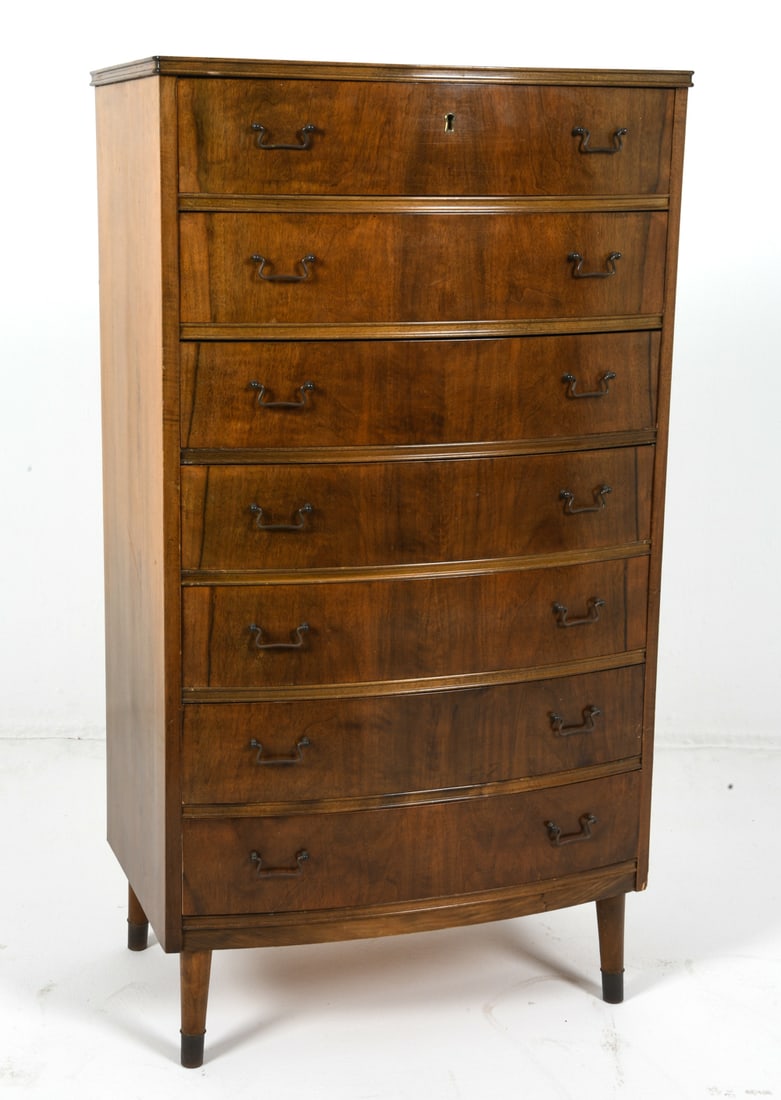 STYLE OF WANSCHER MAHOGANY CHEST OF DRAWERS 1950S (1 of 16)