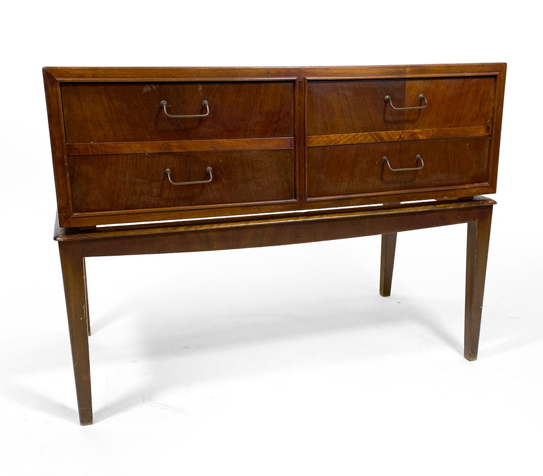 WANSCHER STYLE DANISH MAHOGANY CHEST C. 1960S (1 of 14)