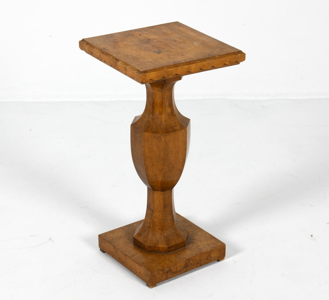 BIEDERMEIER STYLE WALNUT PEDESTAL SIDE TABLE (1 of 13)