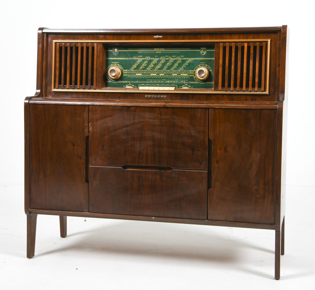 PHILLIPS FANFARE ROYAL RADIO CABINET C. 1960S (1 of 20)