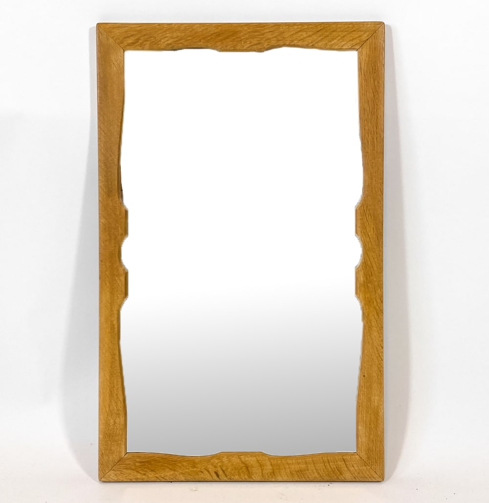 DANISH OAK WALL MIRROR C. 1970S (1 of 5)