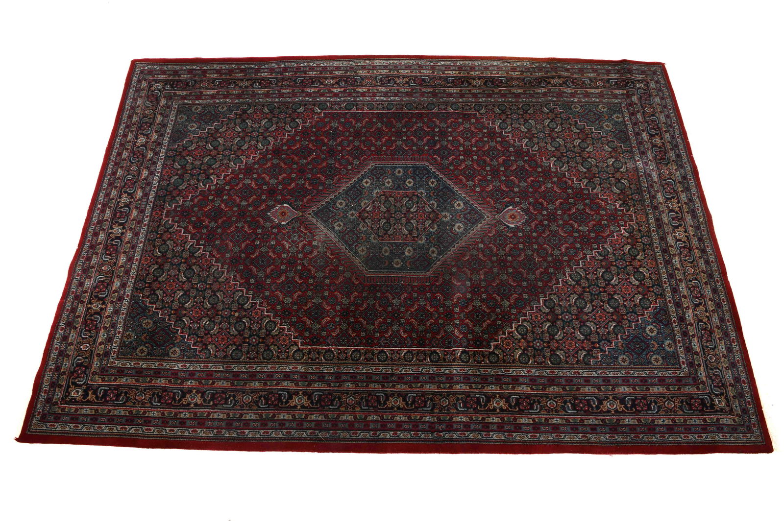 HAND-KNOTTED PERSIAN BIDJAR WOOL RUG (1 of 8)