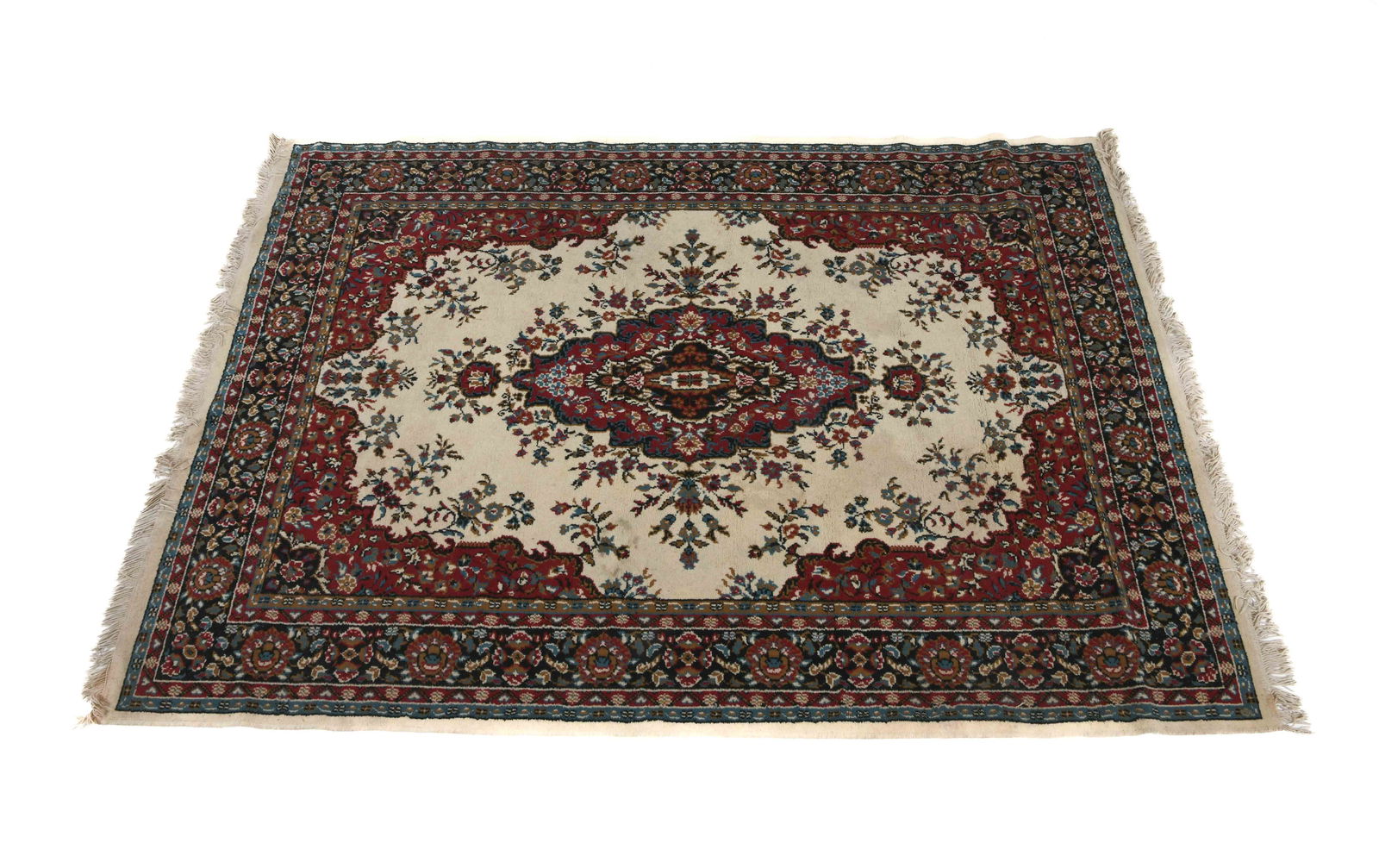 HAND-KNOTTED PERSIAN TABRIZ WOOL RUG (1 of 7)