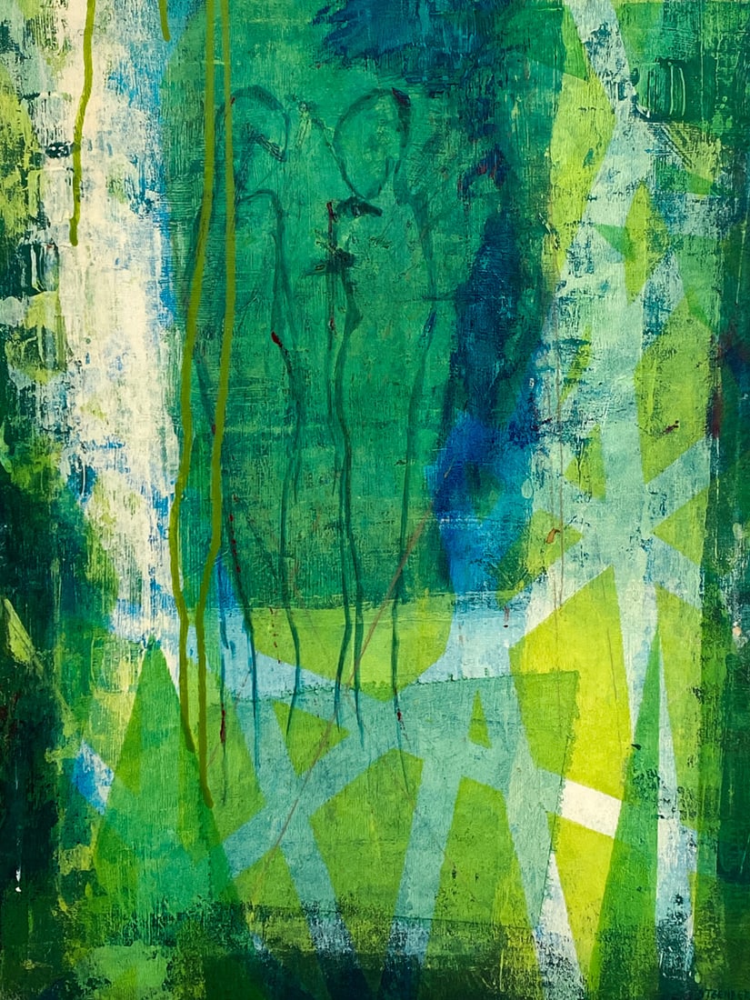 STEENBERG (20TH C.) ABSTRACT FIGURES A/C - 2