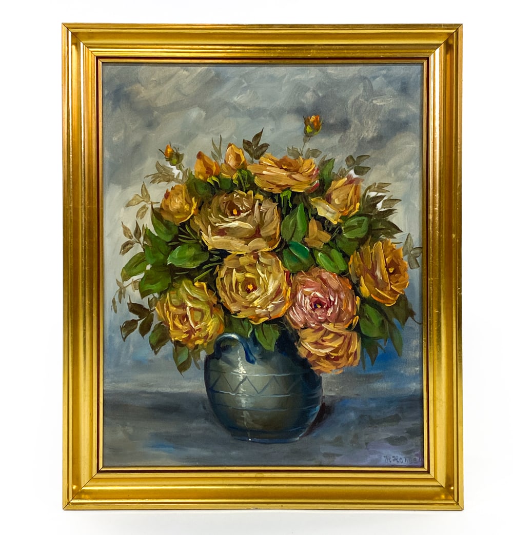 STILL LIFE FLOWERS O/C (1 of 5)