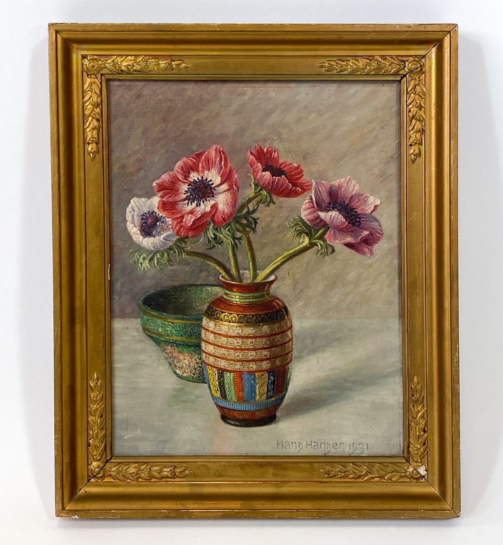 HANS HANSEN (20TH C.) STILL LIFE O/C C. 1931 (1 of 5)