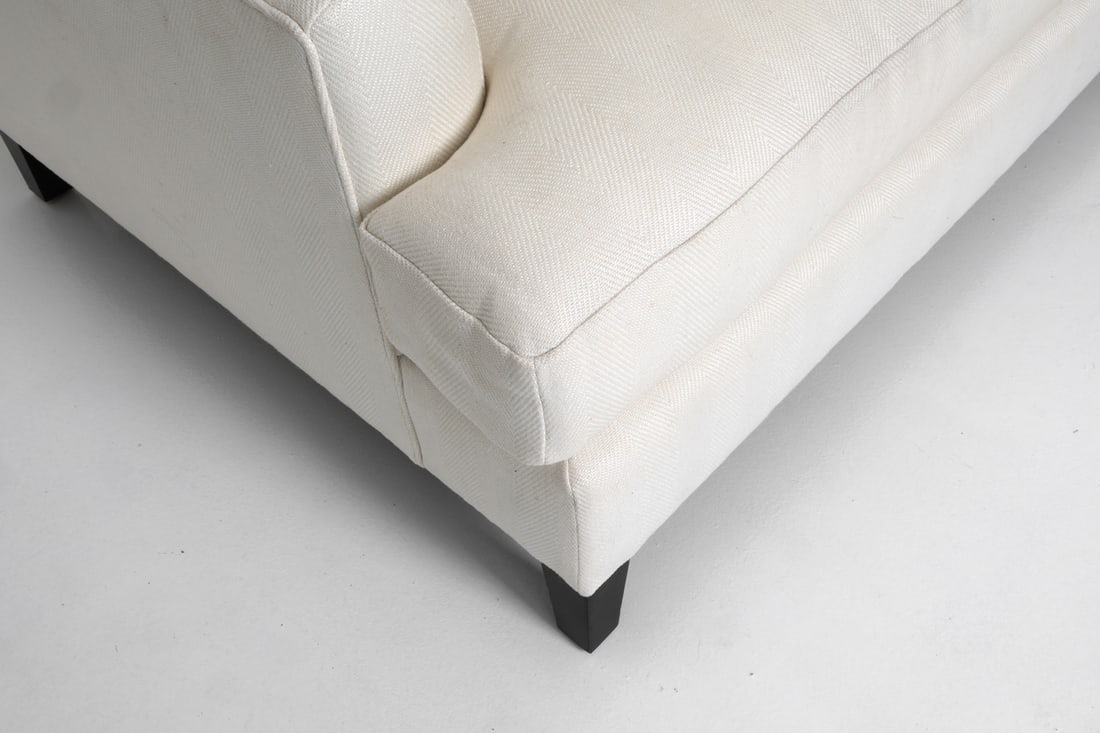 BAKER STYLE CUSTOM UPHOLSTERED SOFA - 8