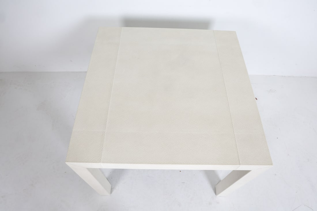 PARSONS STYLE WHITE BREAKFAST TABLE - 11