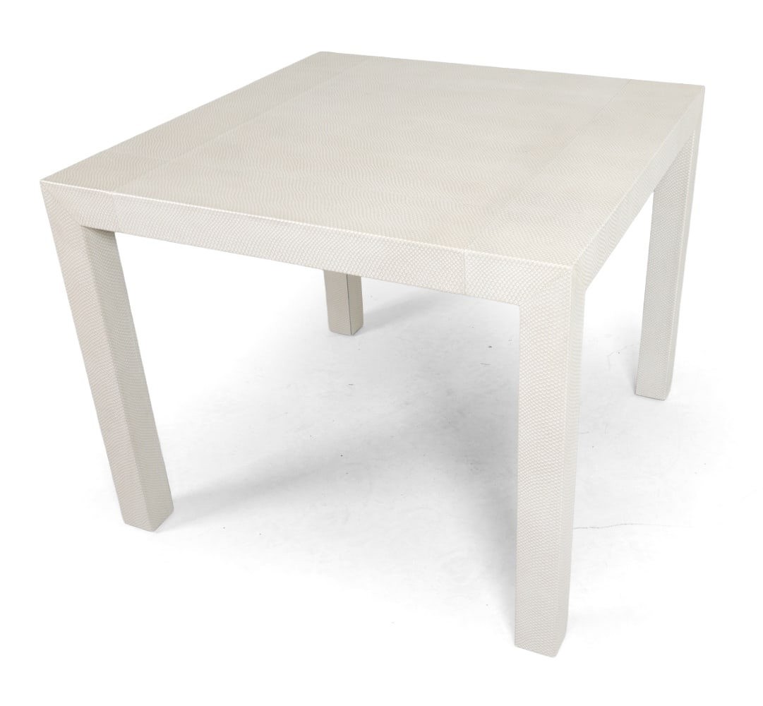 PARSONS STYLE WHITE BREAKFAST TABLE - 2