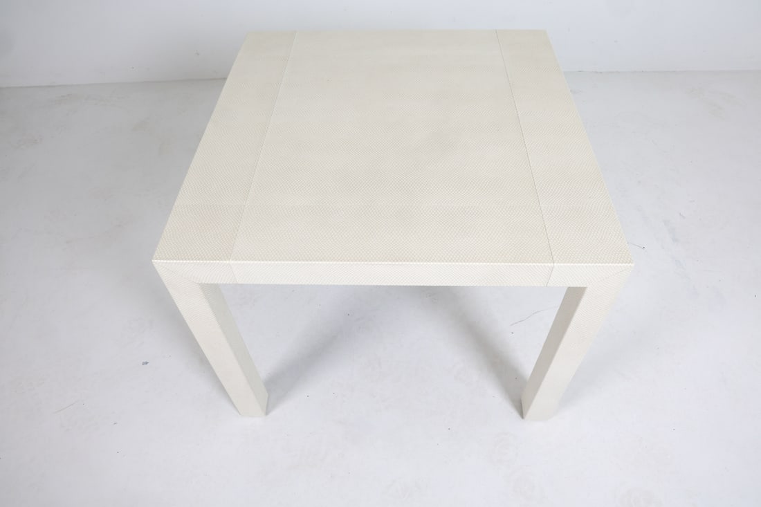 PARSONS STYLE WHITE BREAKFAST TABLE - 5