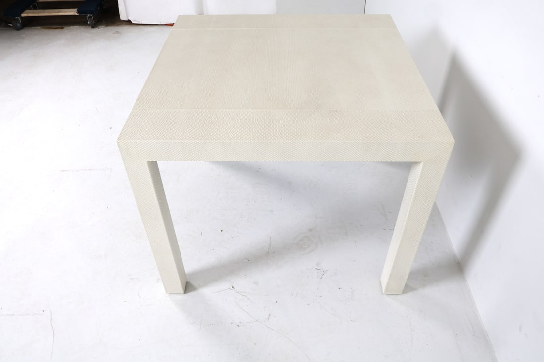 PARSONS STYLE WHITE BREAKFAST TABLE - 7