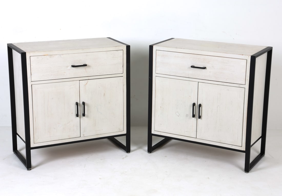 PAIR OF CONTEMPORARY NIGHTSTAND CABINETS (1 of 13)