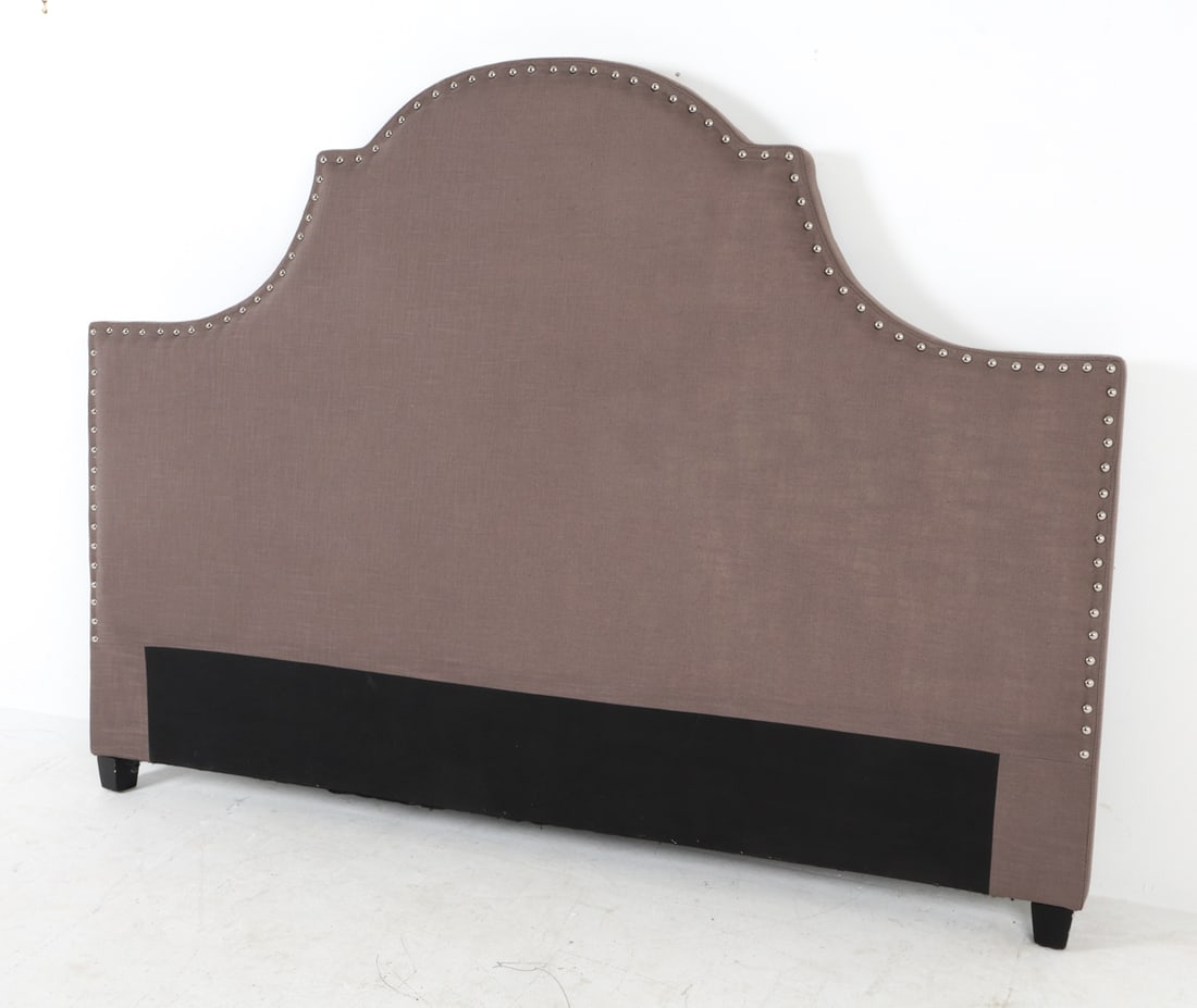 CONTEMPORARY KING SIZE UPHOLSTERED HEADBOARD (1 of 6)