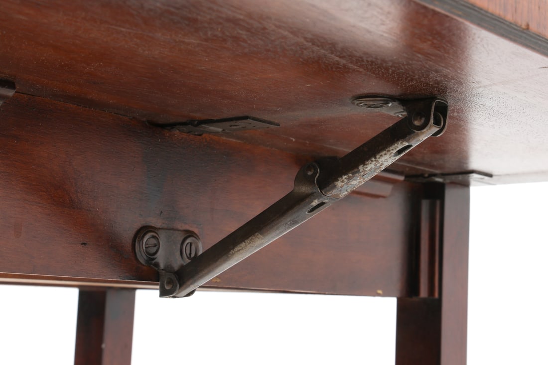 MAHOGANY DROP LEAF SIDE TABLE - 17