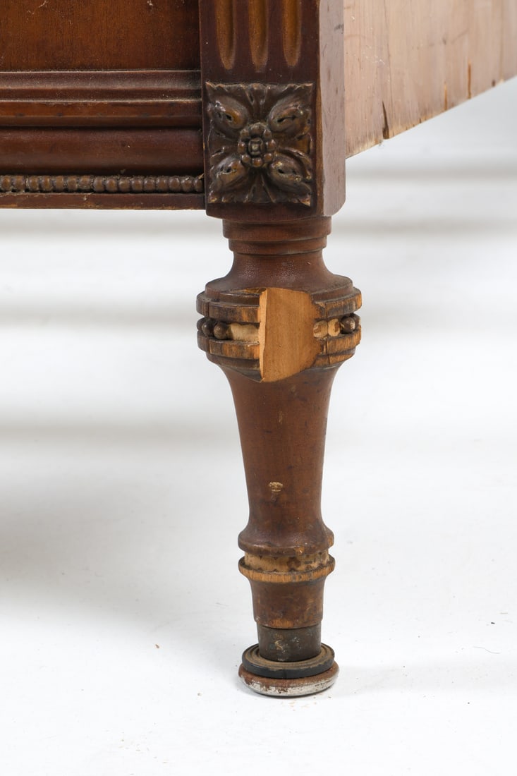 SLIGH FLAME WALNUT TWIN BED FRAME - 9