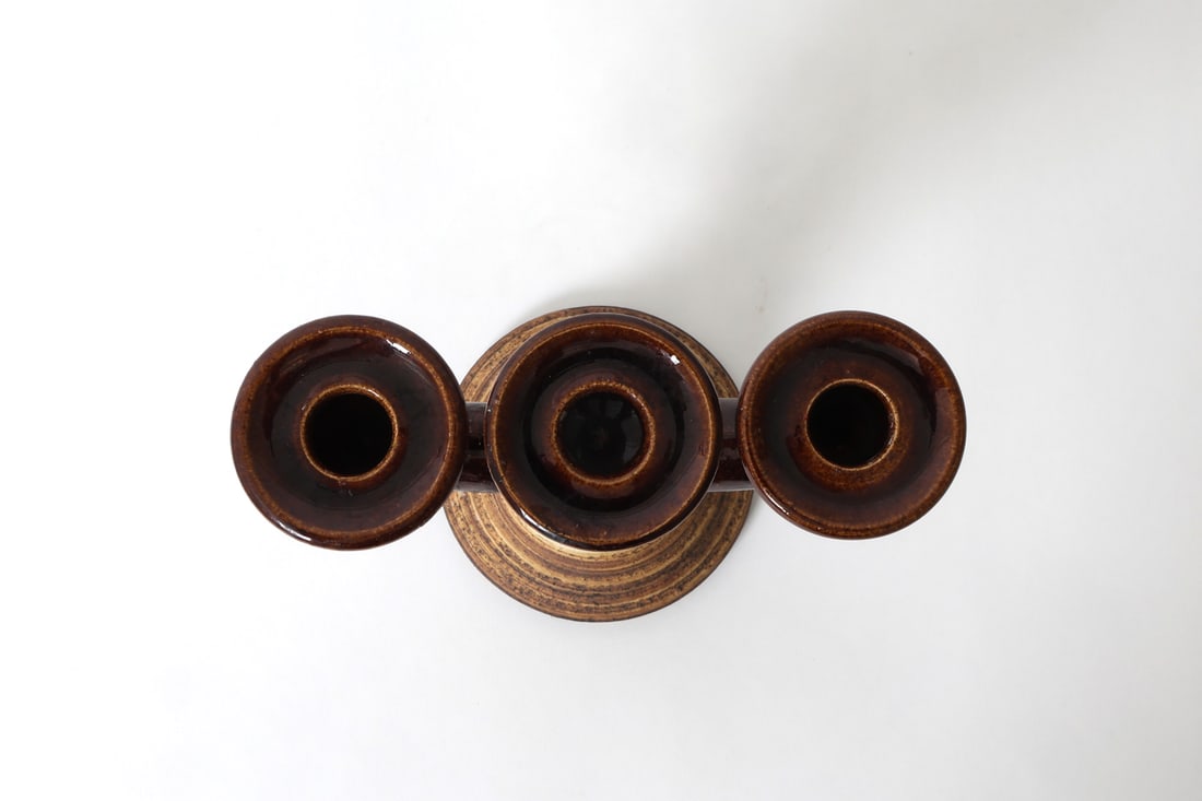 BIRGITTE ANDREZAJAK DANISH CERAMIC CANDLE HOLDER - 10