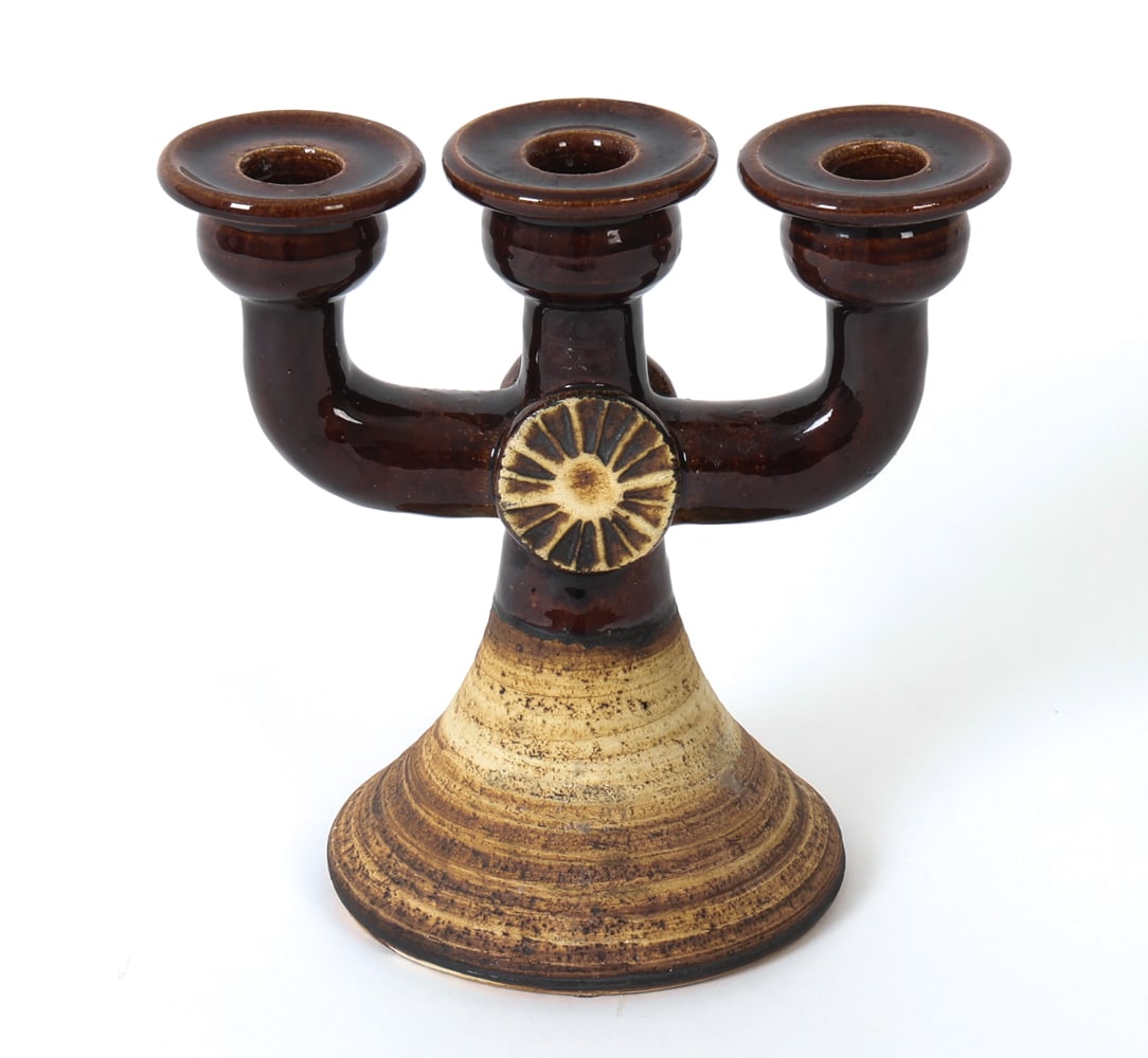 BIRGITTE ANDREZAJAK DANISH CERAMIC CANDLE HOLDER - 2