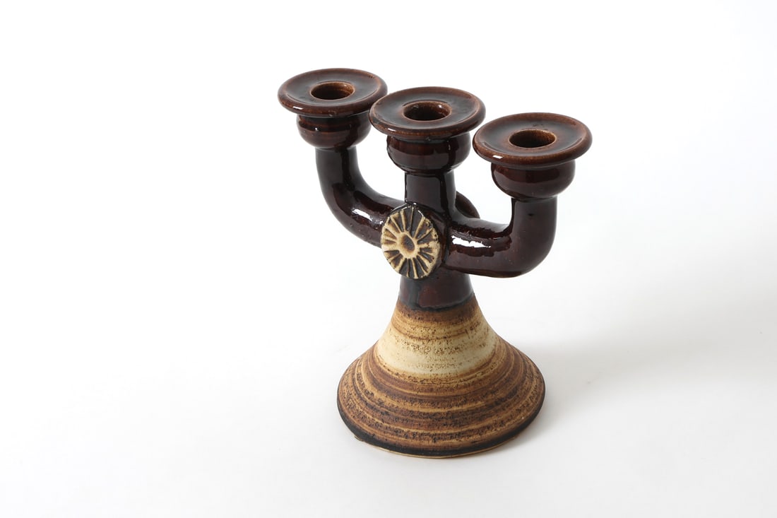 BIRGITTE ANDREZAJAK DANISH CERAMIC CANDLE HOLDER - 8