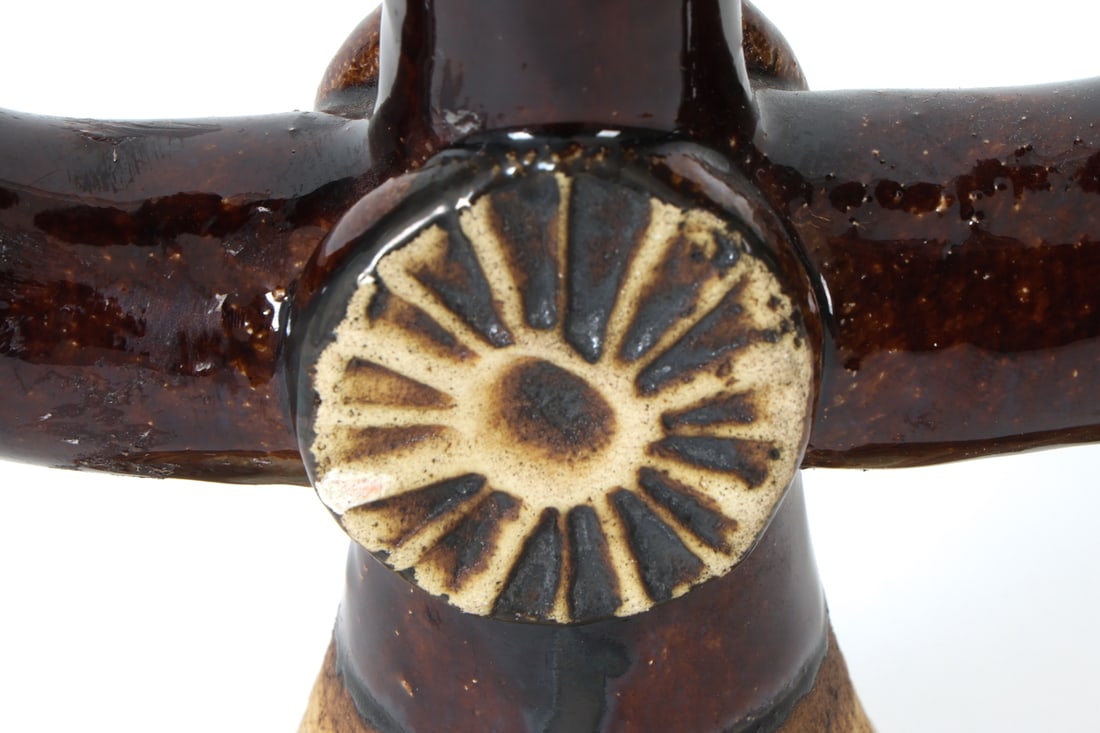 BIRGITTE ANDREZAJAK DANISH CERAMIC CANDLE HOLDER - 9