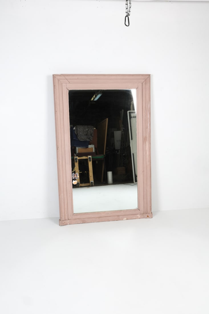 ANTIQUE PAINTED WALL MIRROR - 3