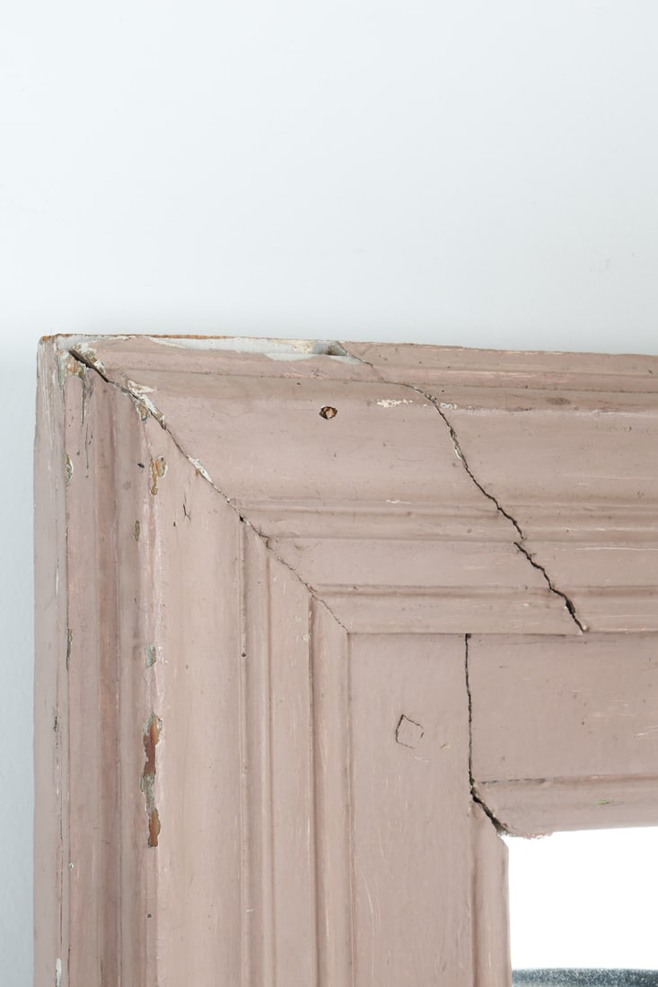 ANTIQUE PAINTED WALL MIRROR - 4