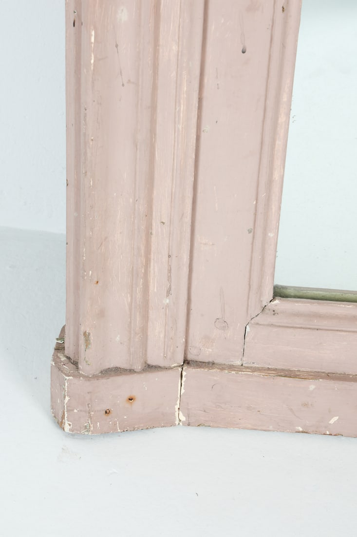 ANTIQUE PAINTED WALL MIRROR - 5