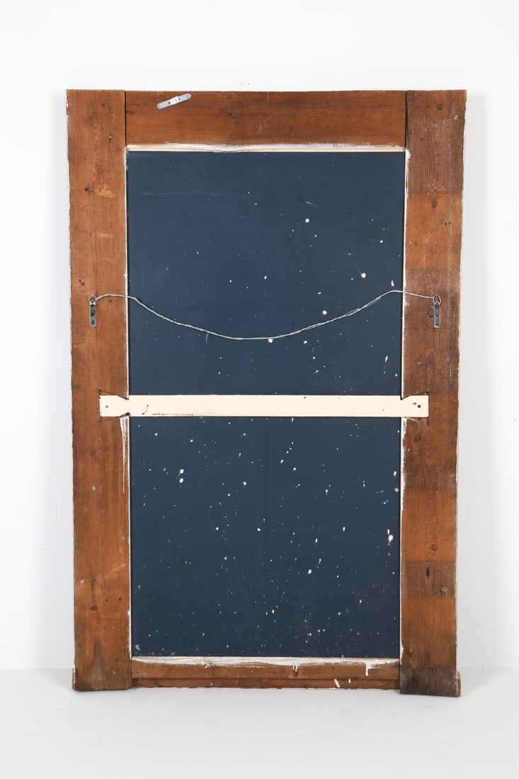 ANTIQUE PAINTED WALL MIRROR - 6