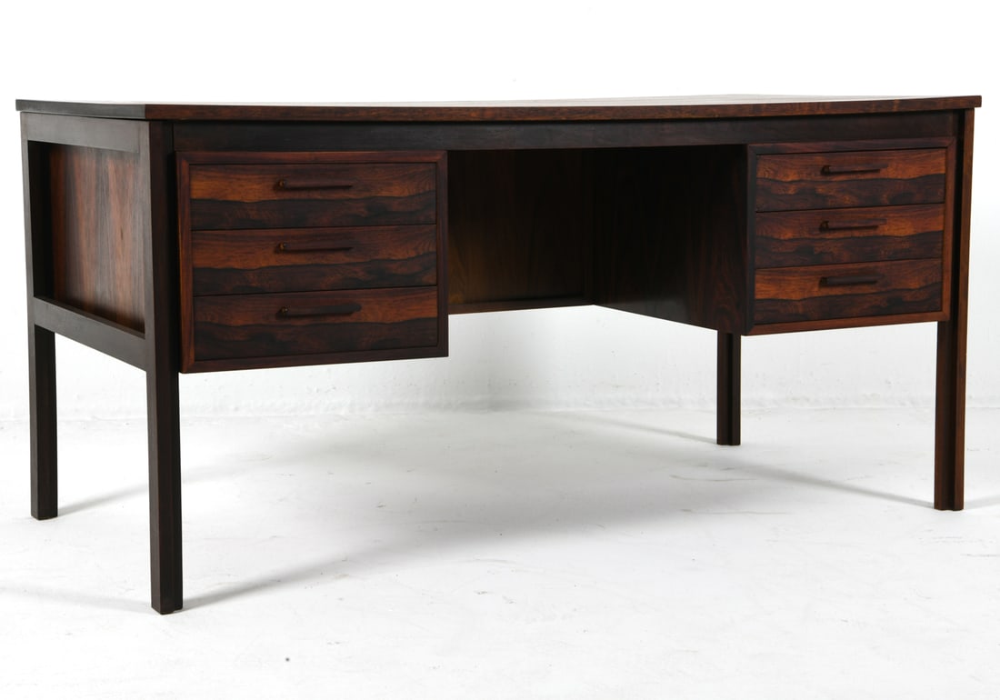 ATTR. KAI KRISTIANSEN DANISH ROSEWOOD DESK 1960S (1 of 12)