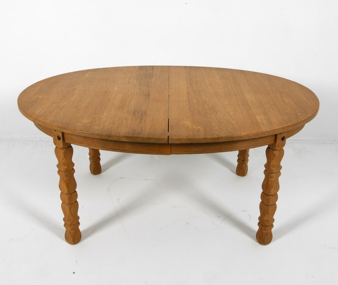 STYLE OF HENNING KJAERNULF DANISH OAK DINING TABLE (1 of 14)