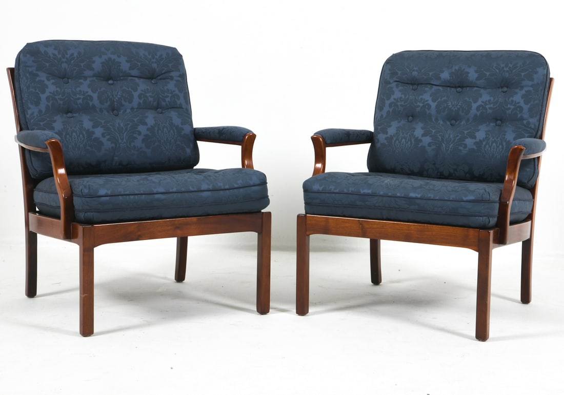 PAIR BRODERNA ANDERSSON SWEDISH TEAK LOUNGE CHAIRS (1 of 10)