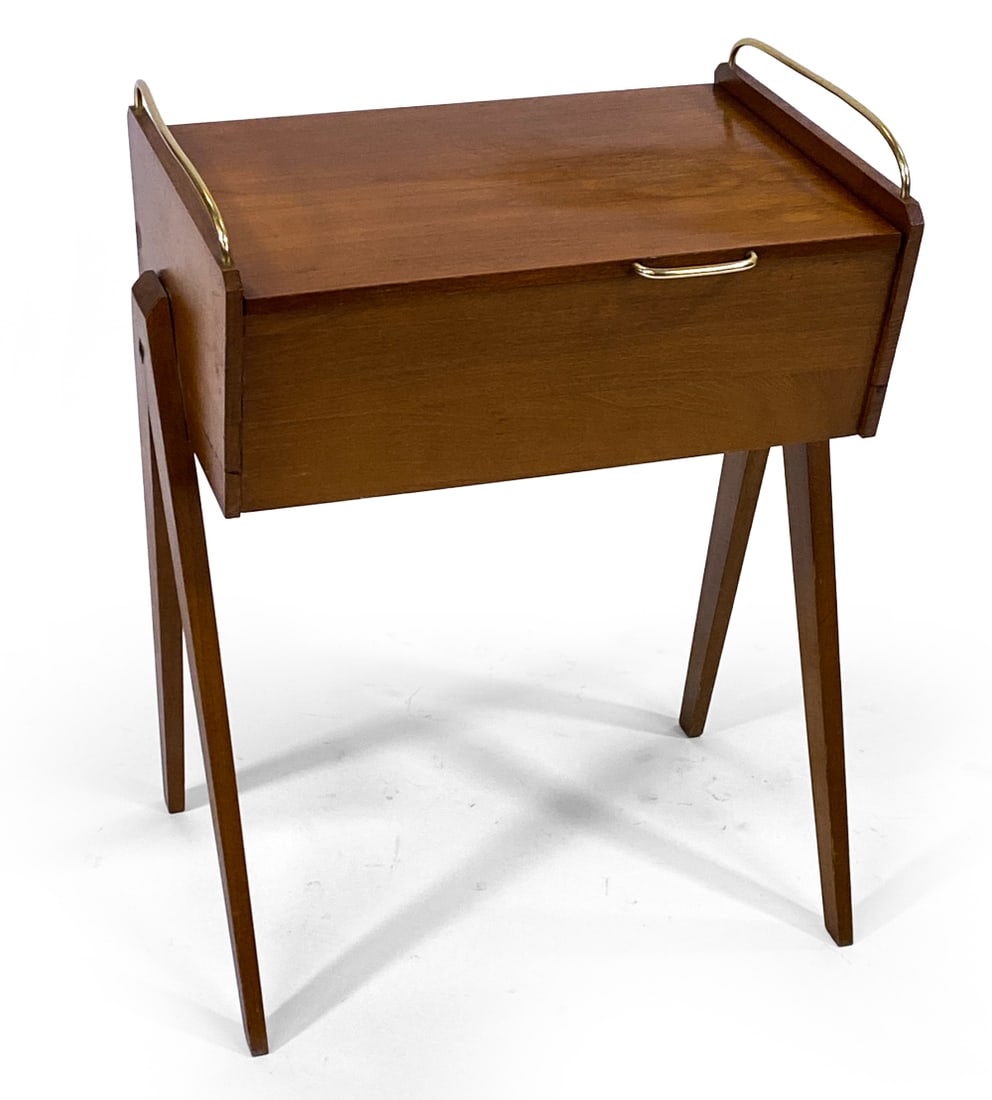 SWEDISH TEAK SEWING CHEST C. 1960S (1 of 15)