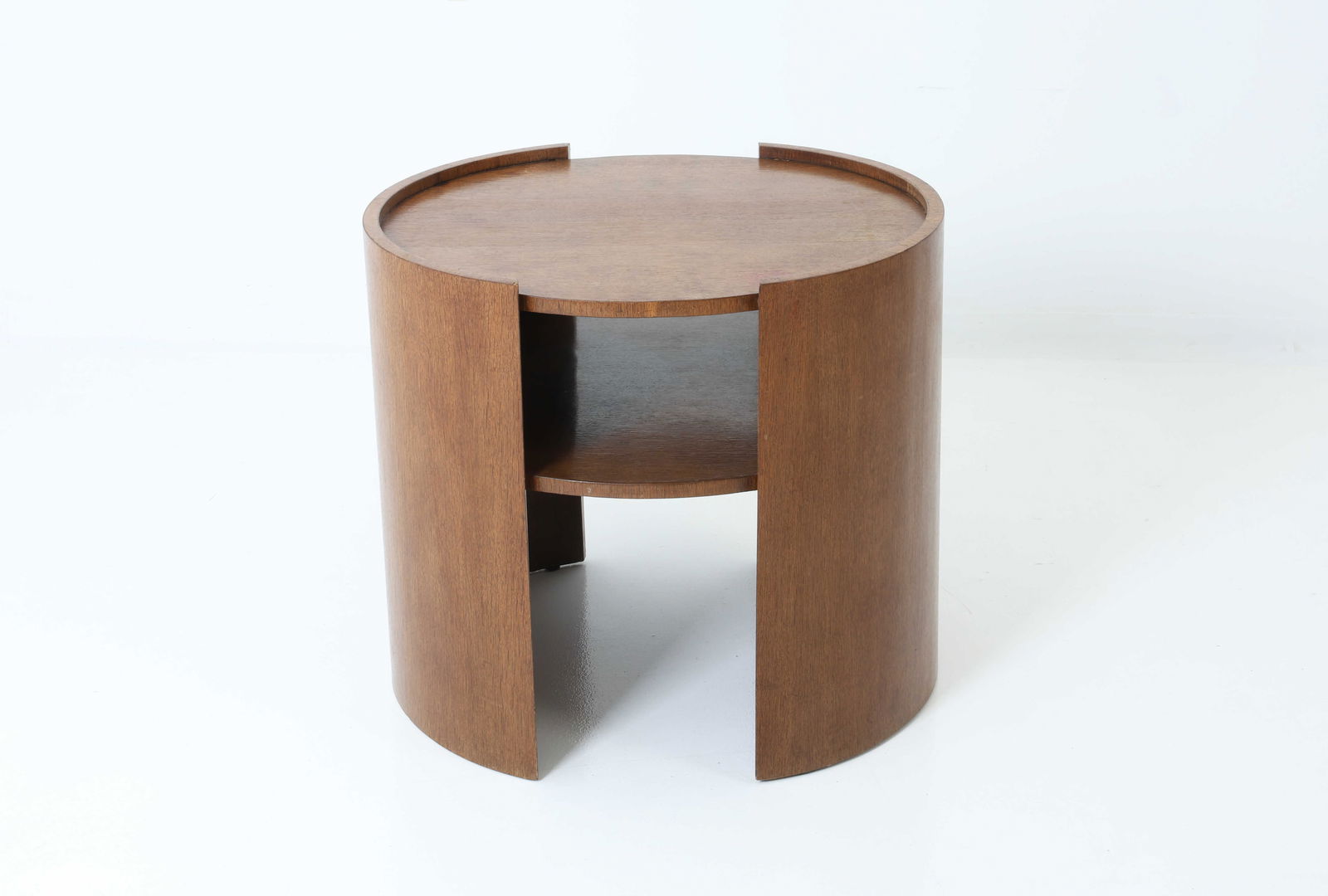 ATTR. JACQUES ADNET FRENCH OAK SIDE TABLE C. 1940S (1 of 16)