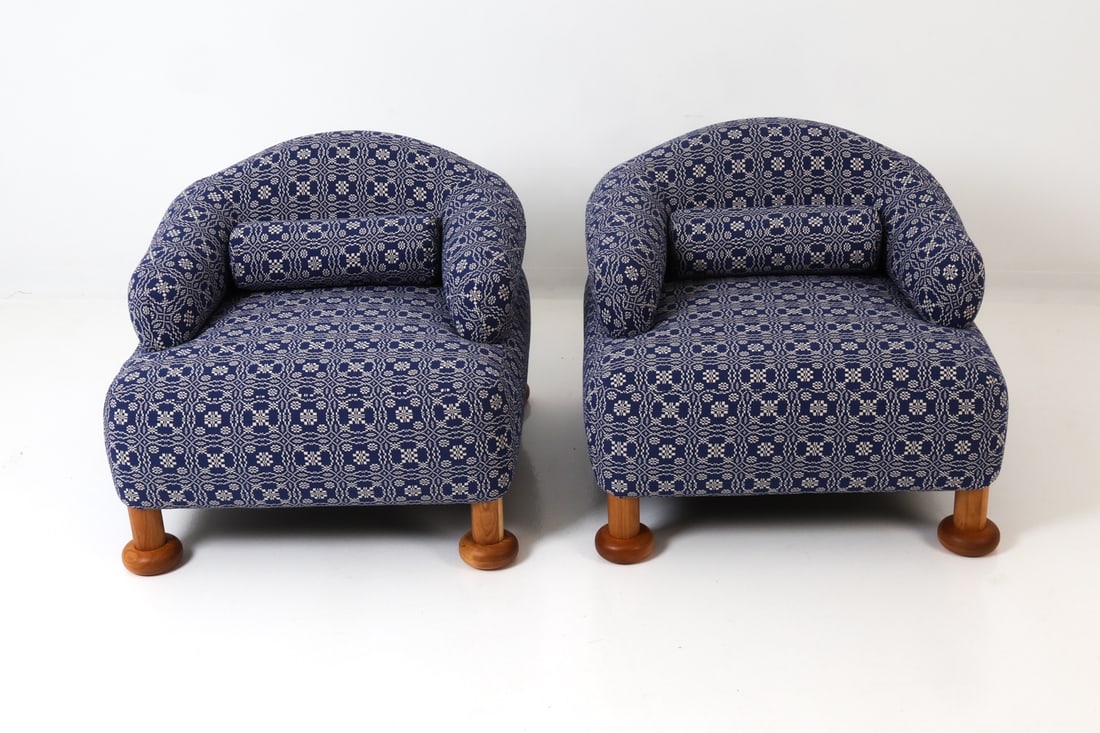 PAIR TYLER HAYS FOR BDDW CAUBEEN CLUB CHAIRS - 4