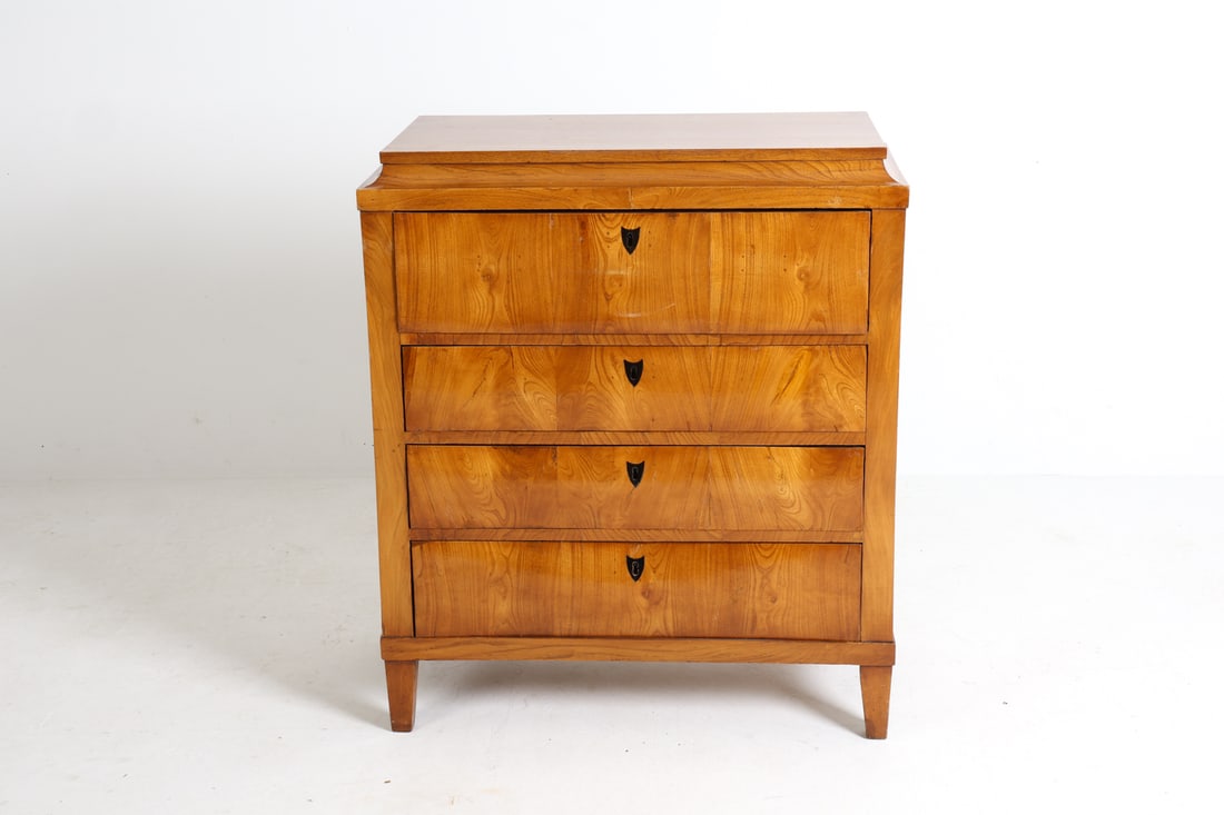 BIEDERMEIER STYLE WALNUT SECRETARY CHEST - 4