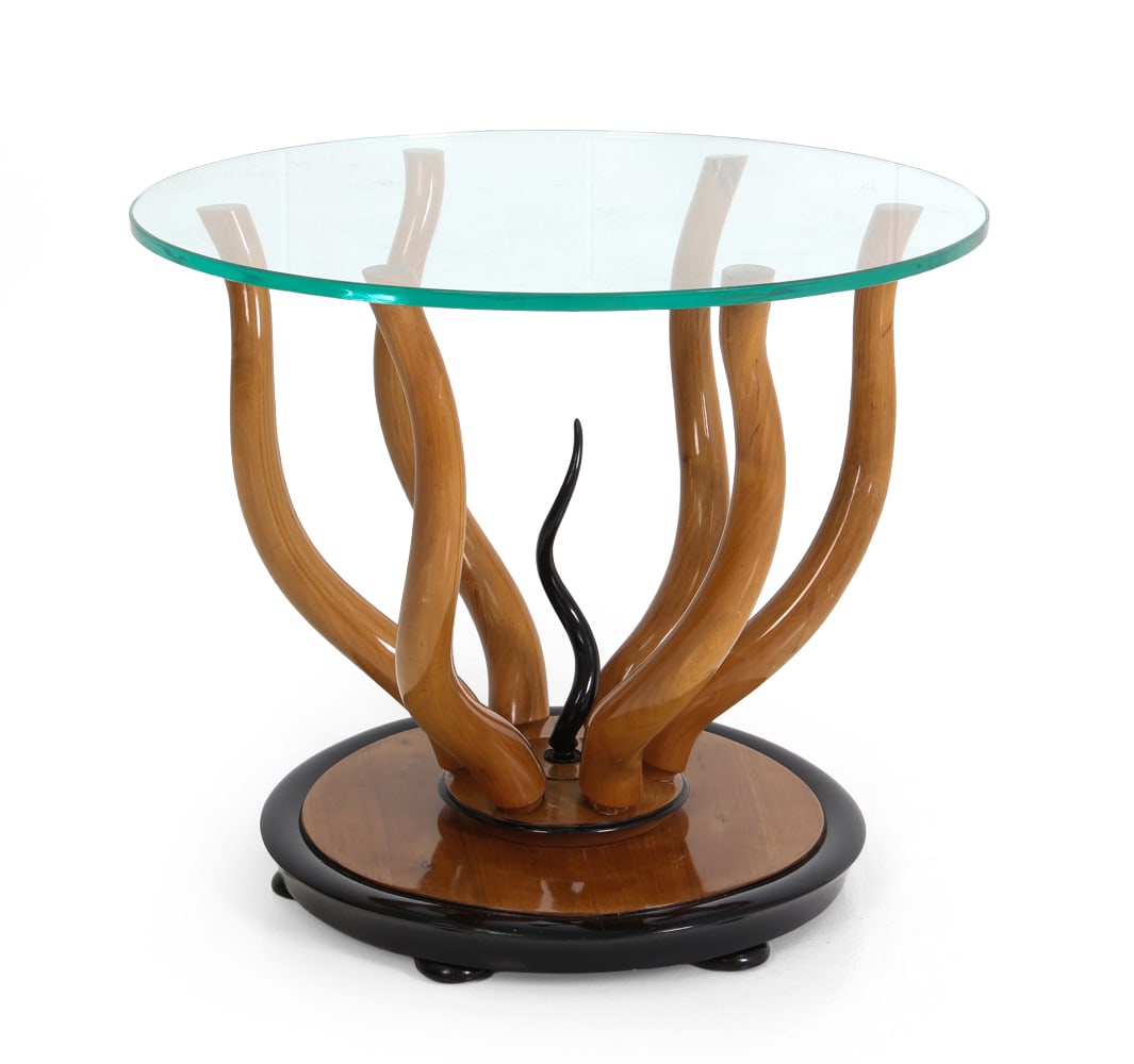 ART DECO ITALIAN MAHOGANY OCCASIONAL TABLE (1 of 18)