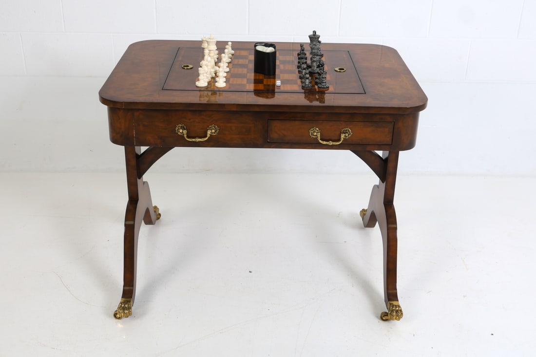 MAITLAND-SMITH REGENCY STYLE GAME TABLE - 16
