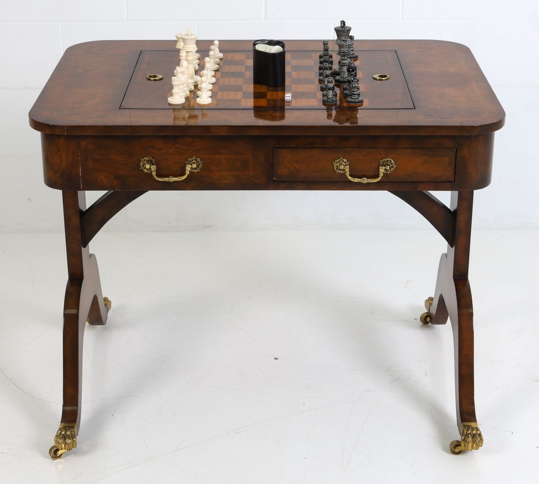 MAITLAND-SMITH REGENCY STYLE GAME TABLE - 2