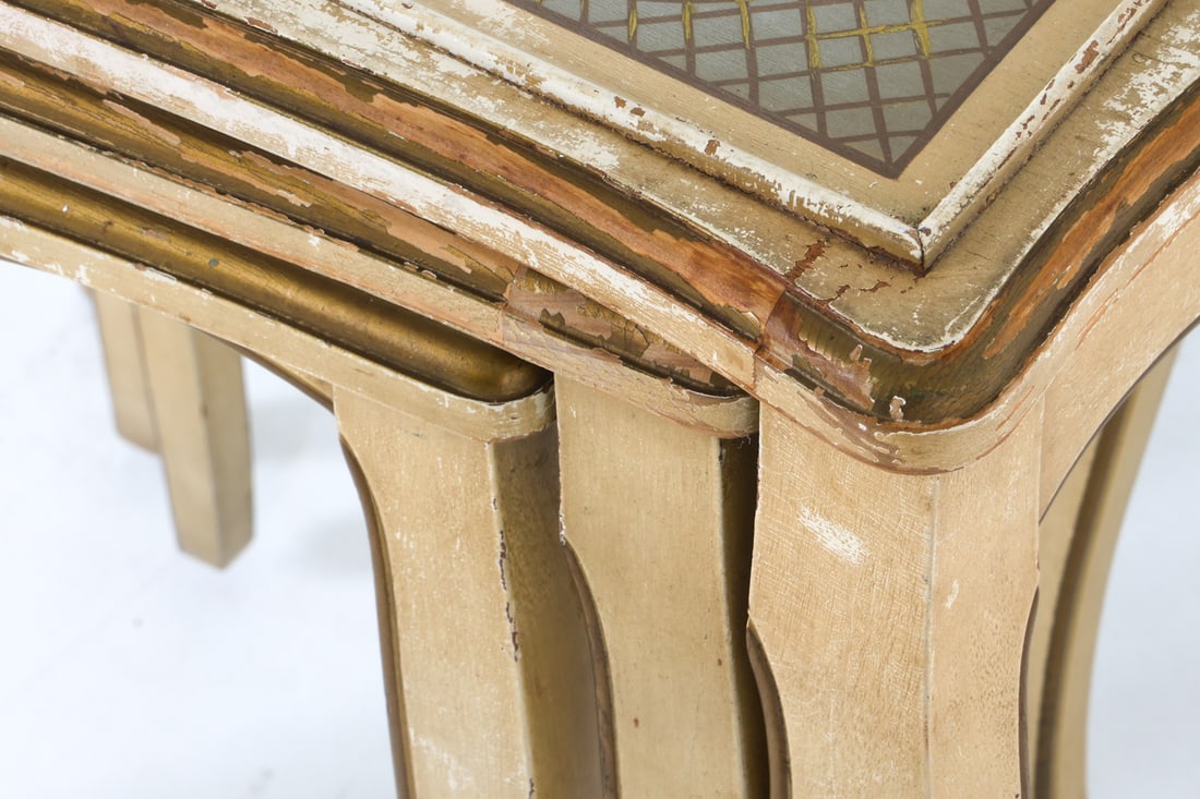 KOZAK STUDIOS PROVINCIAL STYLE NESTING TABLES - 16