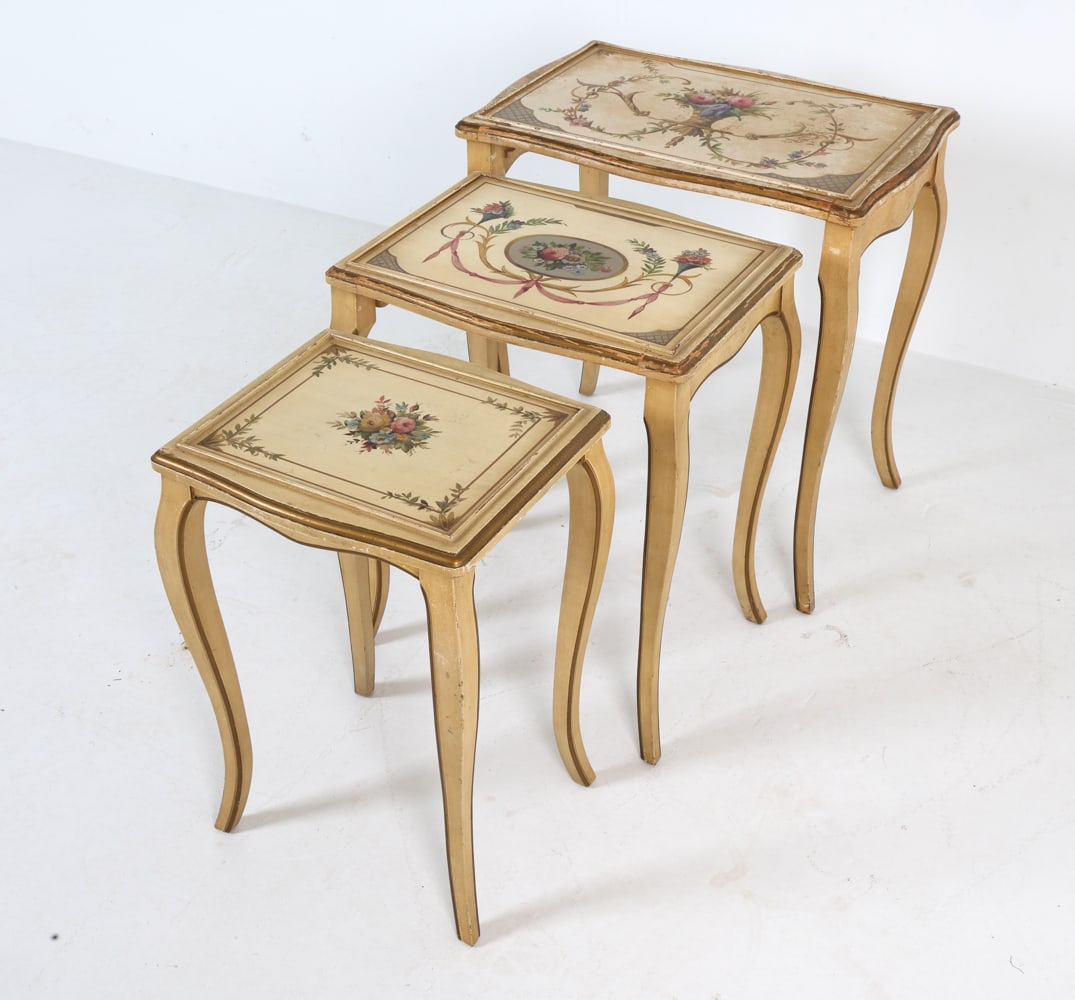 KOZAK STUDIOS PROVINCIAL STYLE NESTING TABLES - 3