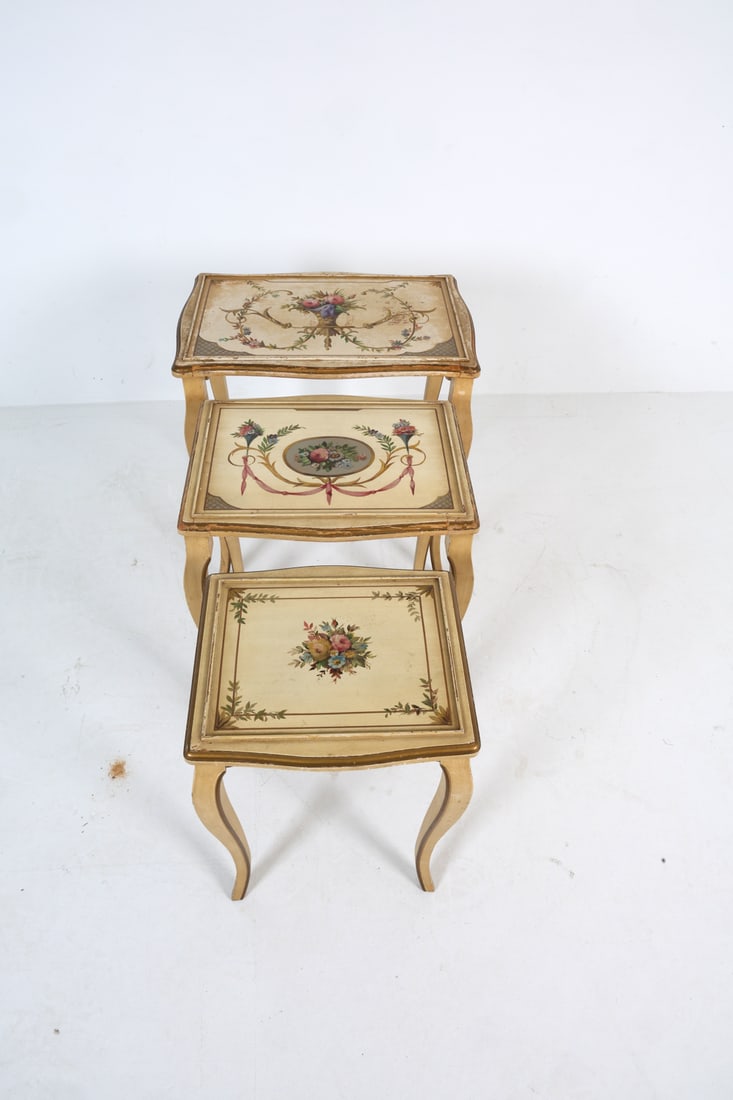 KOZAK STUDIOS PROVINCIAL STYLE NESTING TABLES - 4