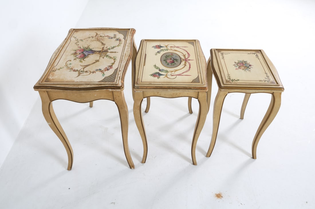 KOZAK STUDIOS PROVINCIAL STYLE NESTING TABLES - 6