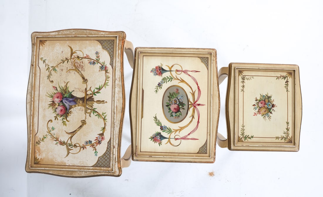 KOZAK STUDIOS PROVINCIAL STYLE NESTING TABLES - 7