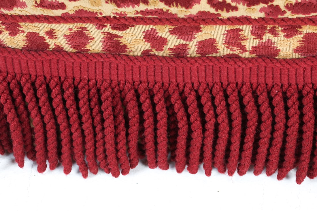 VINTAGE PATTERNED ACCENT OTTOMAN - 12