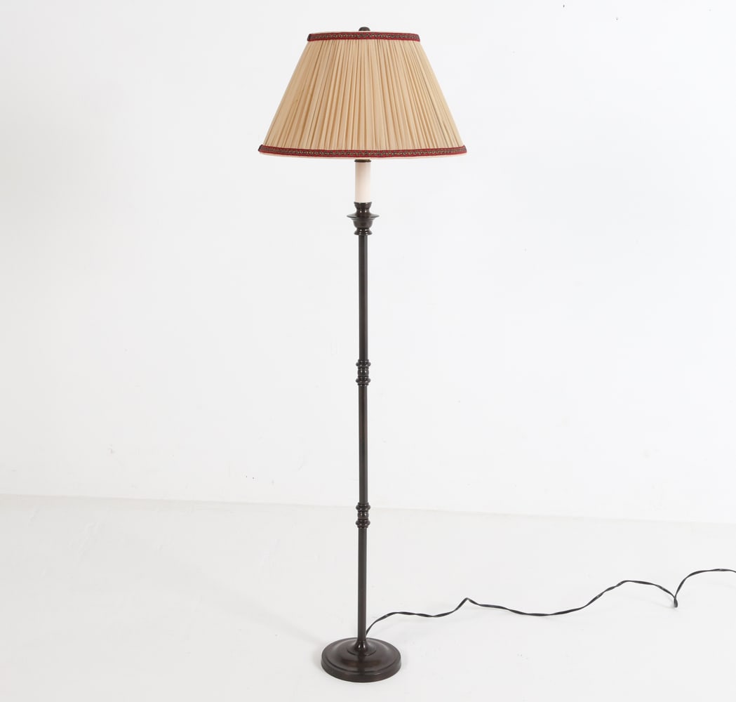 VINTAGE BRONZE TONE FLOOR LAMP (1 of 15)