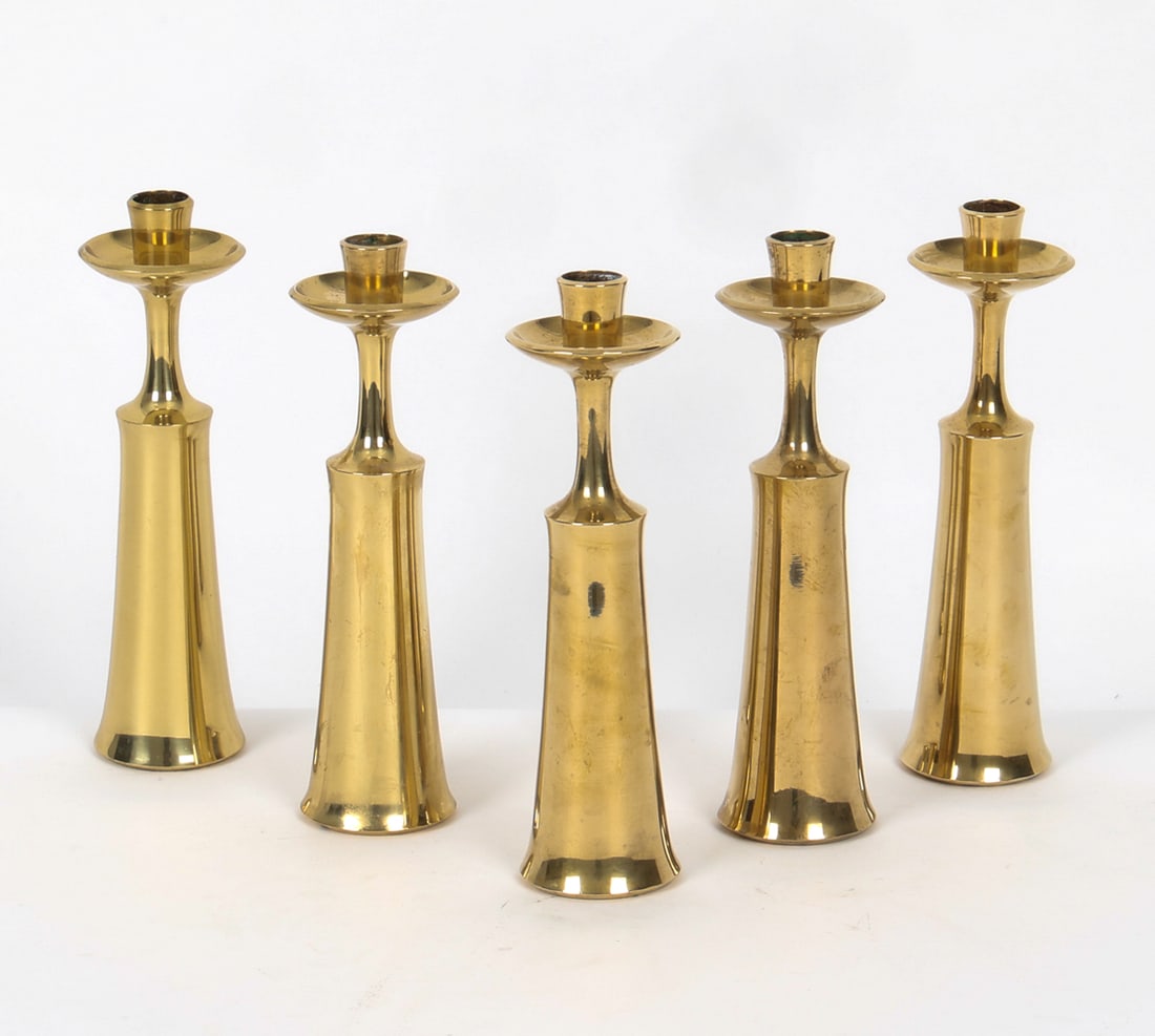 (5) JENS QUISTGAARD FOR DANSK BRASS CANDLEHOLDERS (1 of 12)