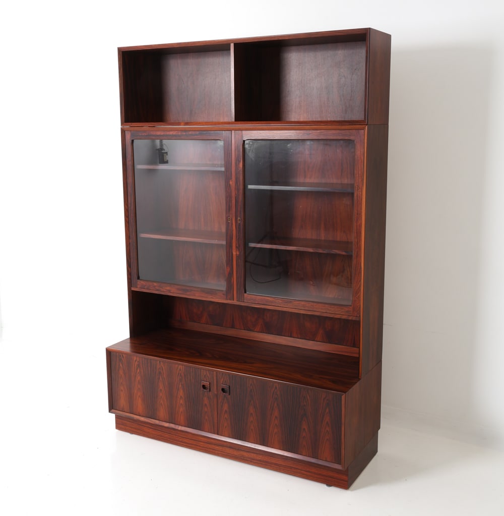 ERIK BROUER DANISH ROSEWOOD BOOKCASE CABINET (1 of 20)