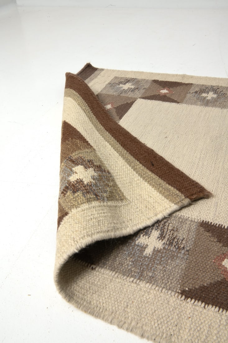 FLATWEAVE WOOL RUG - 8