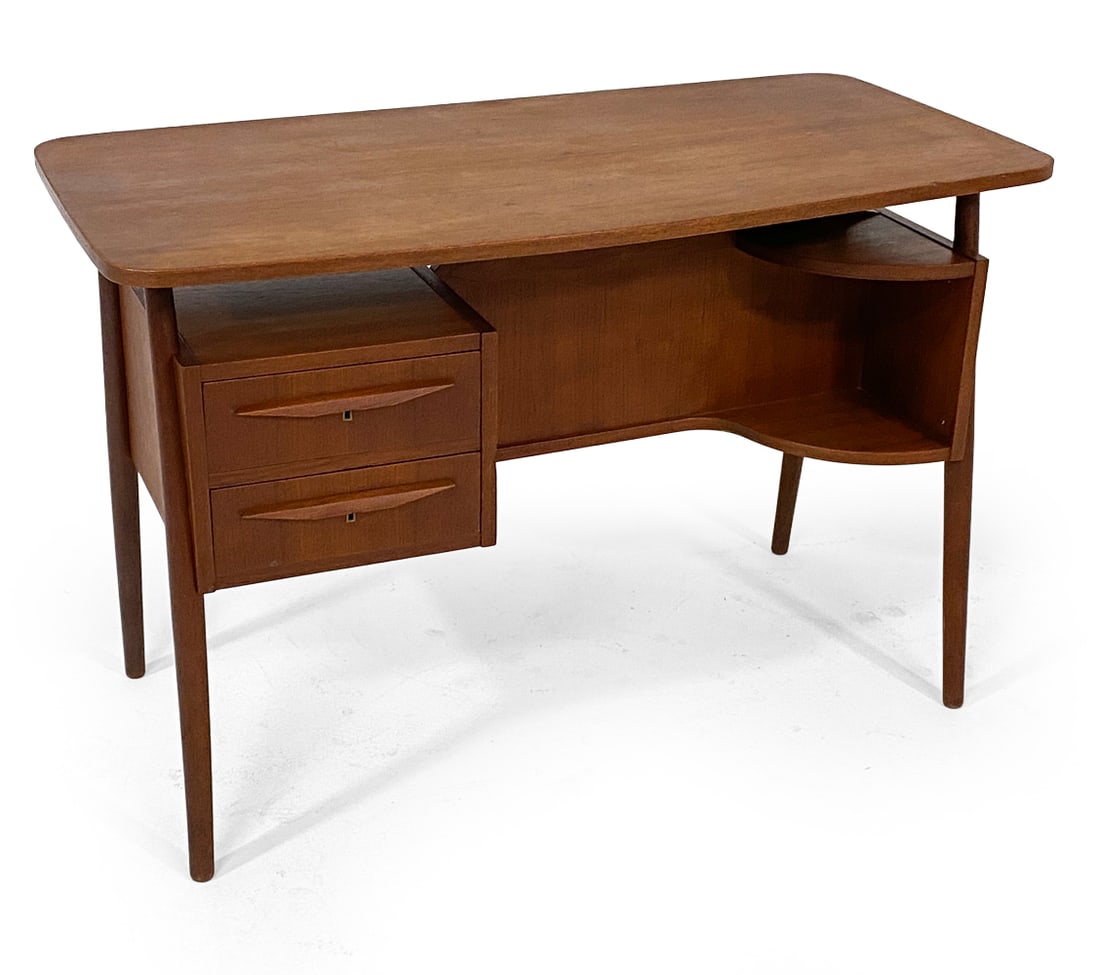 GUNNAR NIELSEN DANISH TEAK 'LADY DESK' C. 1960S (1 of 12)