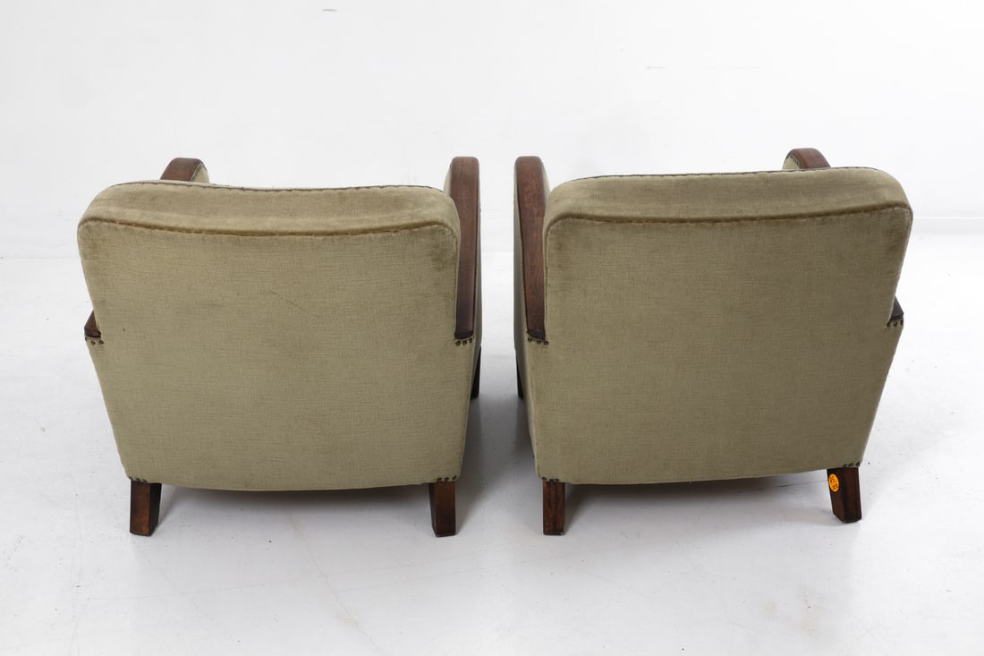 PAIR OF DUTCH ART DECO LOUNGE CHAIRS C. 1930S - 7
